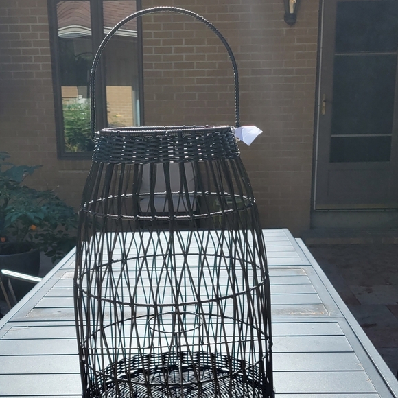 T.J.Maxx Black Woven Lantern - Picture 6 of 7